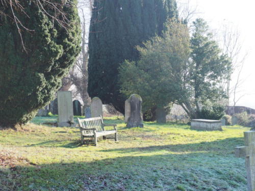 The South of the Churchyard in the Winter